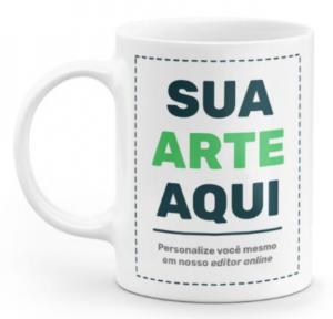 Caneca Personalizada Branca Caneca Porcelana  4x0 Caneca 325ml  
