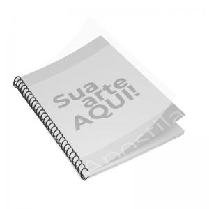 Impressão de Apostila Preto e Branco Papel Sulfite 75gr A4 (21 x 29,7cm) 1x0 Capa em Acetato - Frente Transparente / Verso preto Encadernação 